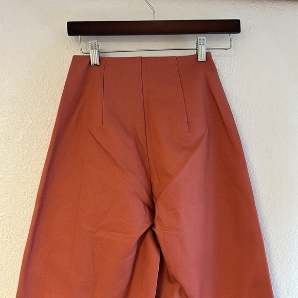 Esby Lucia Pant wide leg 100% cotton size 0. Coral color. Worn once. - Picture 7 of 15